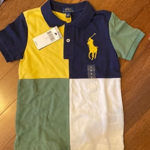 Polo Ralph Lauren 5T NWT color block polo shirt